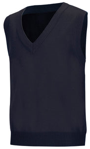 Classroom Unisex V-Neck Vest - black blue color