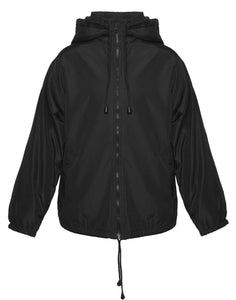 Universal Rain Jacket with Hood - black
