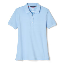 Load image into Gallery viewer, French Toast Girl Pique Polo - light blue
