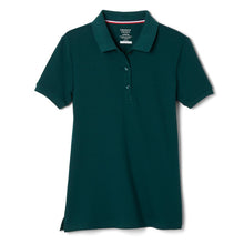 Load image into Gallery viewer, French Toast Girl Pique Polo - dark green
