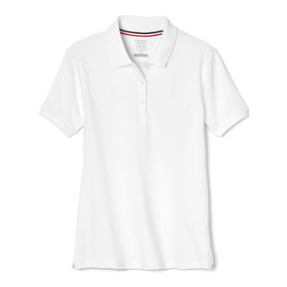 French Toast Girl Pique Polo - white