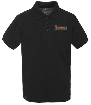 New Heights Charter School Black Polo