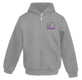 Aspire Academy Full Zip-Up Grey Hoodie