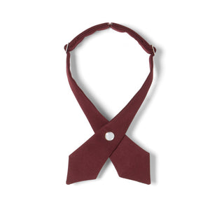 Girl Adjustable Cross Tie - wine