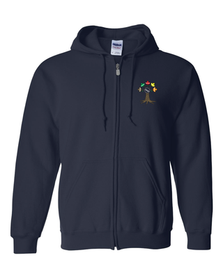 Maple Primary Full Zip-Up Hoodie